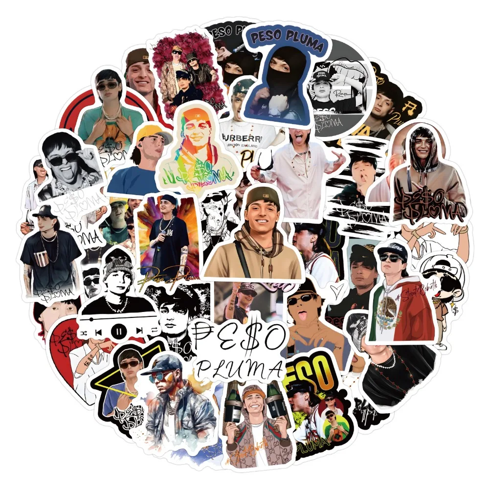 60 قطعة المغني بيسو بلوما الكتابة على الجدران ملصقات حقيبة كوب ماء الغيتار سيارة سكوتر القرطاسية الهاتف المحمول DIY بها بنفسك الديكور الشارات