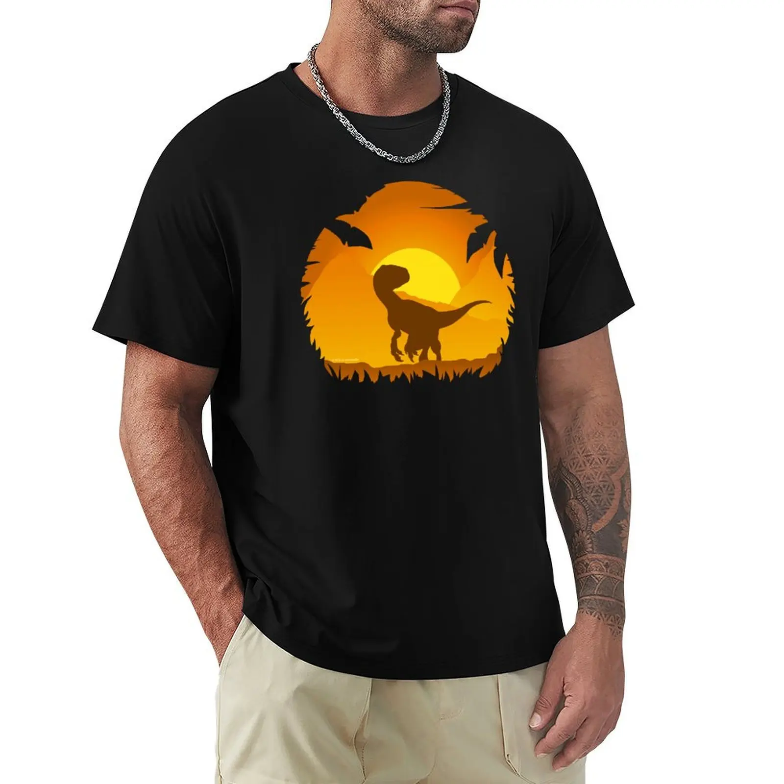 Velociraptor Raptor Jurassic World T-Shirt cotton t shirt man T-Shirt