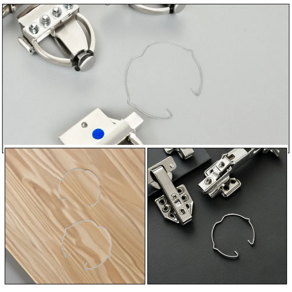 4Pcs Robust Metal Downlight Retaining Clips Spring Fixing Buckles for Spotlights Mr16 LED Bulbs Recessed Ceiling Light Clips