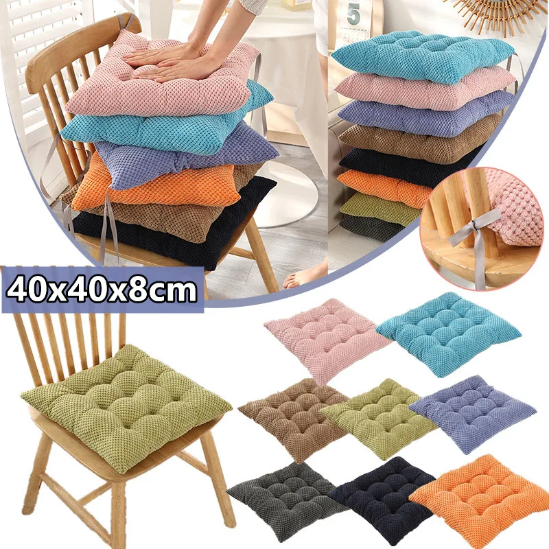 Thickened Square Cushions Pearl Cotton Chair Cushion/Office Chair Protective Mat Cartoon Seat Pad Chair Cushion Backrest Pillow