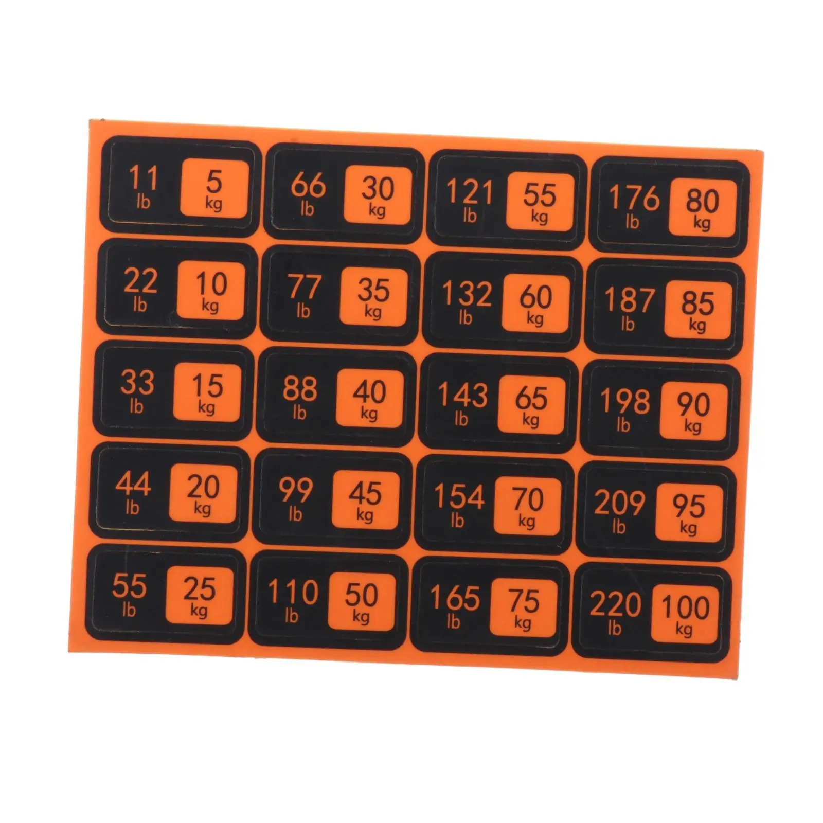 Weight Stack Labels for Fitness Equipment PP Material Durable Number Stickers Workout Training Identification