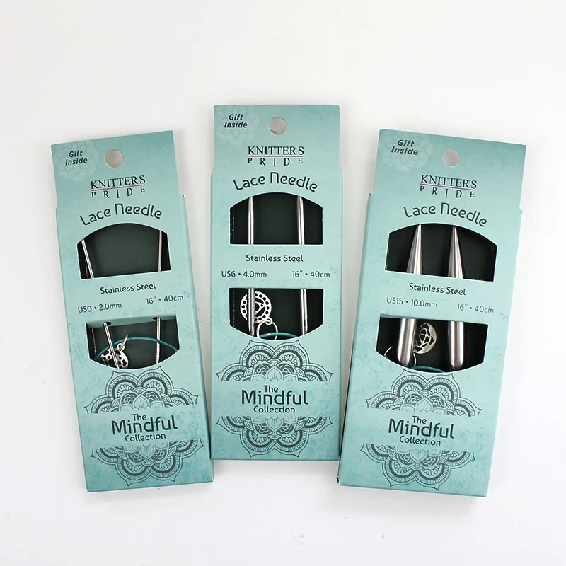 NEW Knitter's Pride Mindful Collection 16 inch (40 cm) Stainless Steel Circular Knitting Needles