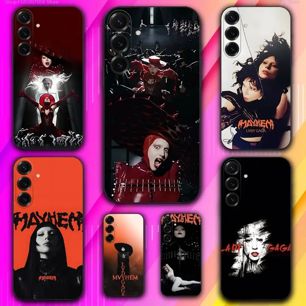 

L-Lady G-Gaga M-Mayhems Phone Case For Samsung A 73,72,71,53,52,51,41,40,30,22,21,13,12,Note 20,10,9 Ultra Pro 5G Soft