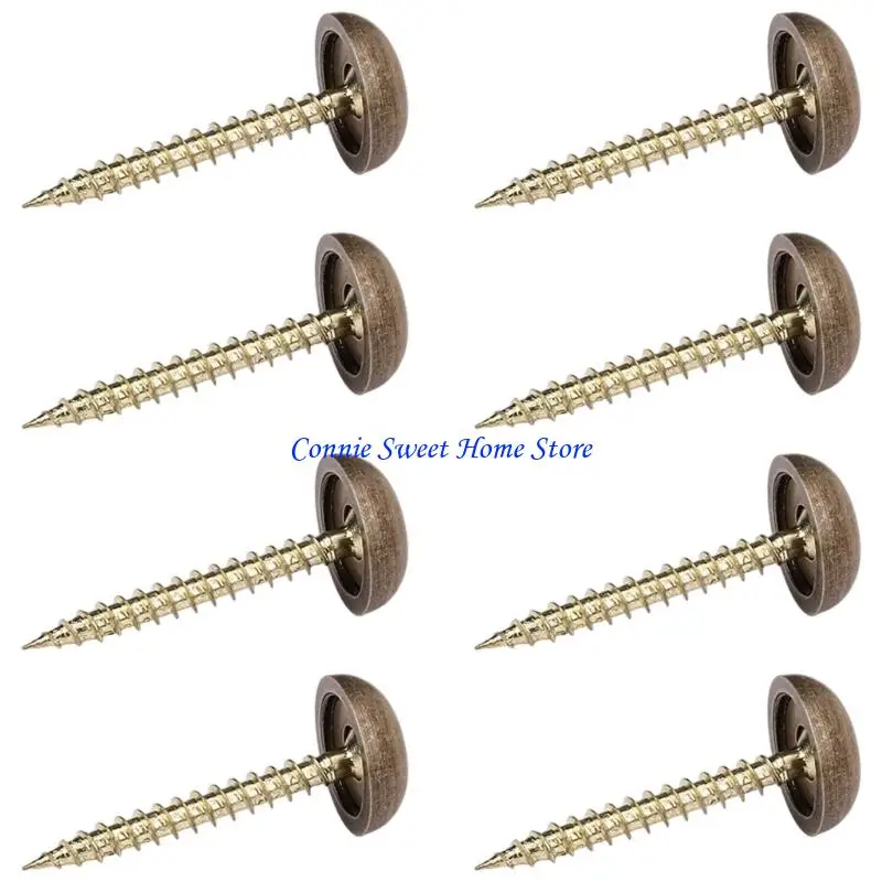 LXAF Multipurpose Decorative Screw Set for Mirror Mounting And Furniture Repair Corrosions Resisent Brass Materials Included