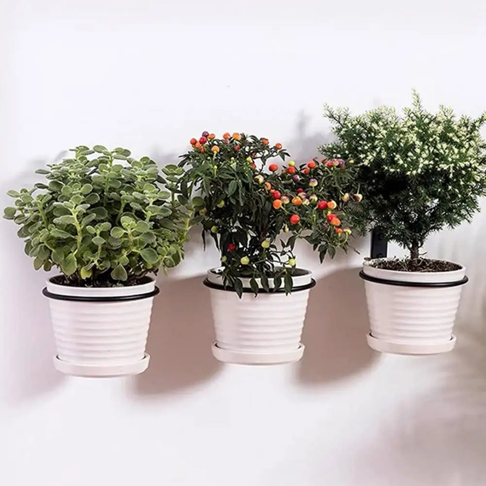 Unique Planter Bracket Wall Mounted Easy Install Reusable Versatile Anti-corrosion Flowerpot Bracket