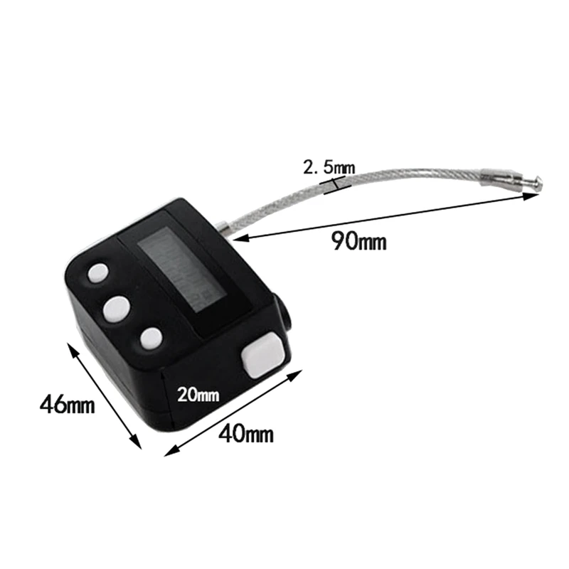 Metal Timer Lock USB LCD Display Metal Electronic Rechargeable Timer Padlock Black