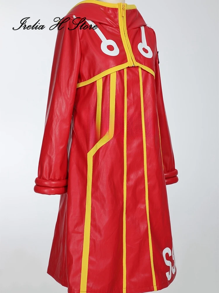 Irelia H ONE PIECE disfraz de Cosplay de Luffy, Anime, abrigo de PU, Disfraces de Halloween para hombre