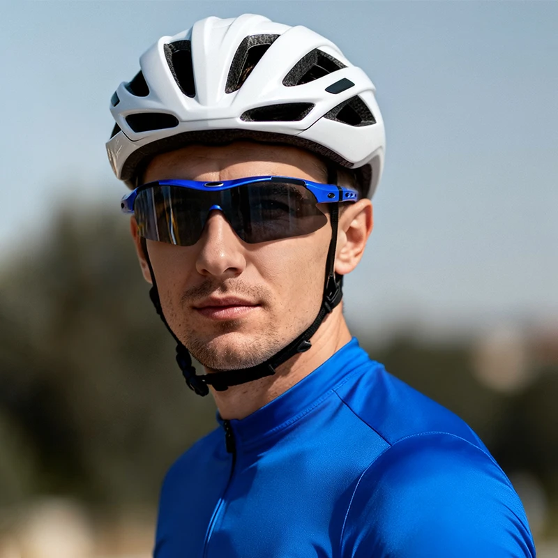 

Men's cycling glasses, UV resistant, women's road cycling glasses, 5 pairs of interchangeable lenses, tennis running glasses