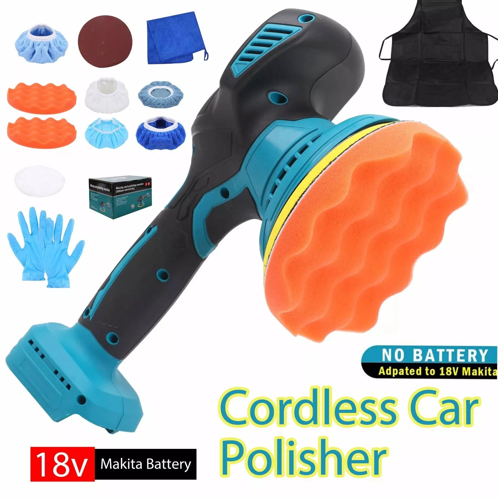 

For Makita 18V Cordless Rotary Polisher Buffer Sander Polishing machine 6 inch