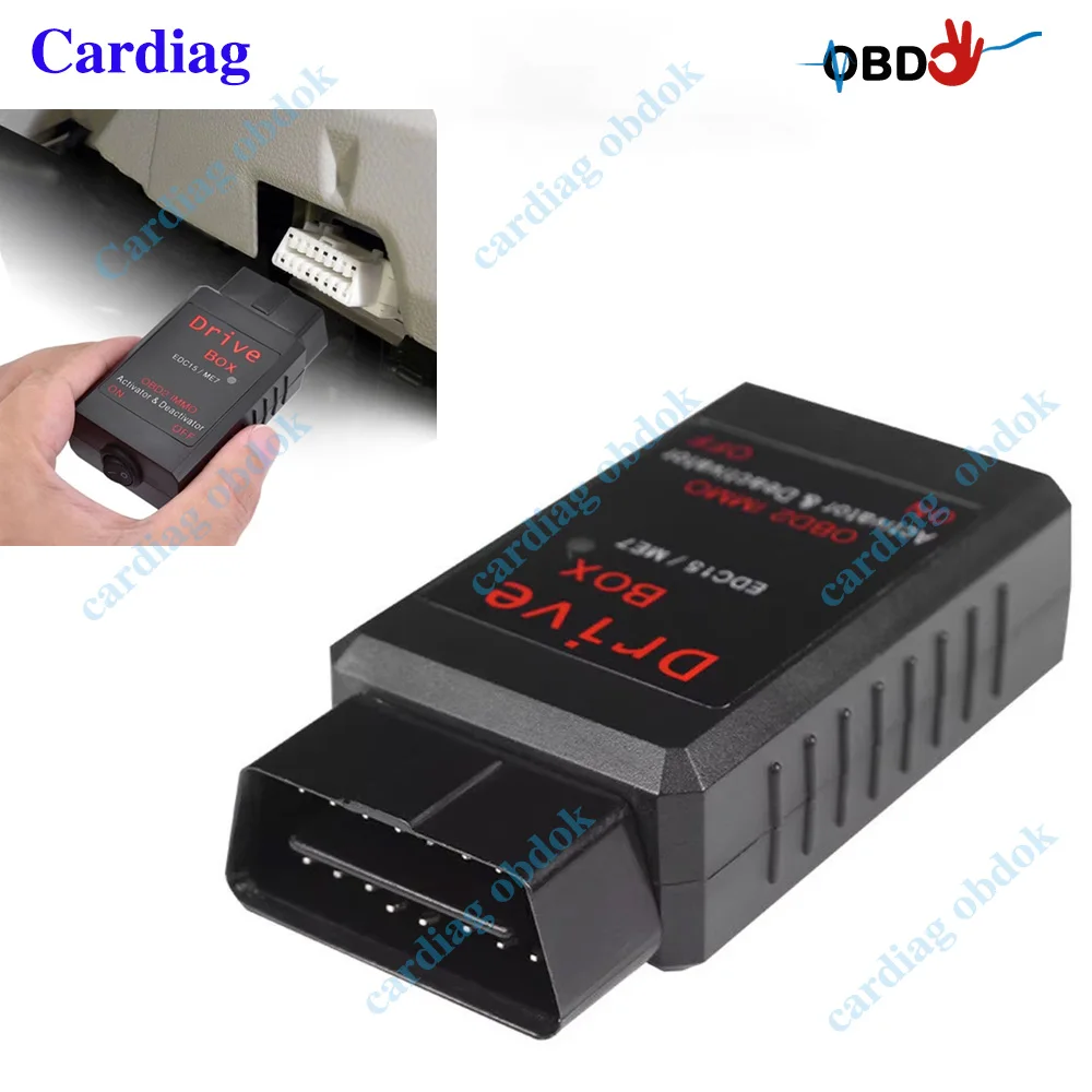 Привод для VAG Box EDC15 ME7 OBD2 IMMO Деактиватор Активатор Диагностический инструмент Управление двигателем Декодер автомобильных ключей Универсальный