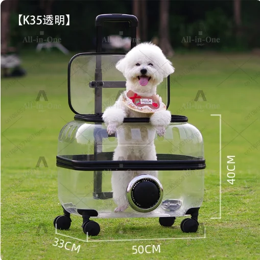 YYY two cat cart    Trolley case cat out suitcase cat bag portable backpack large capacity