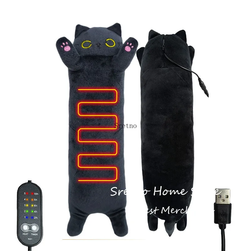 

SRETNO Cute USB Heating Pad 5 Timing 5 Modes Temperature Control Winter Thermal Pad Body Foot Hand Warmer Menstrual Colic Heater