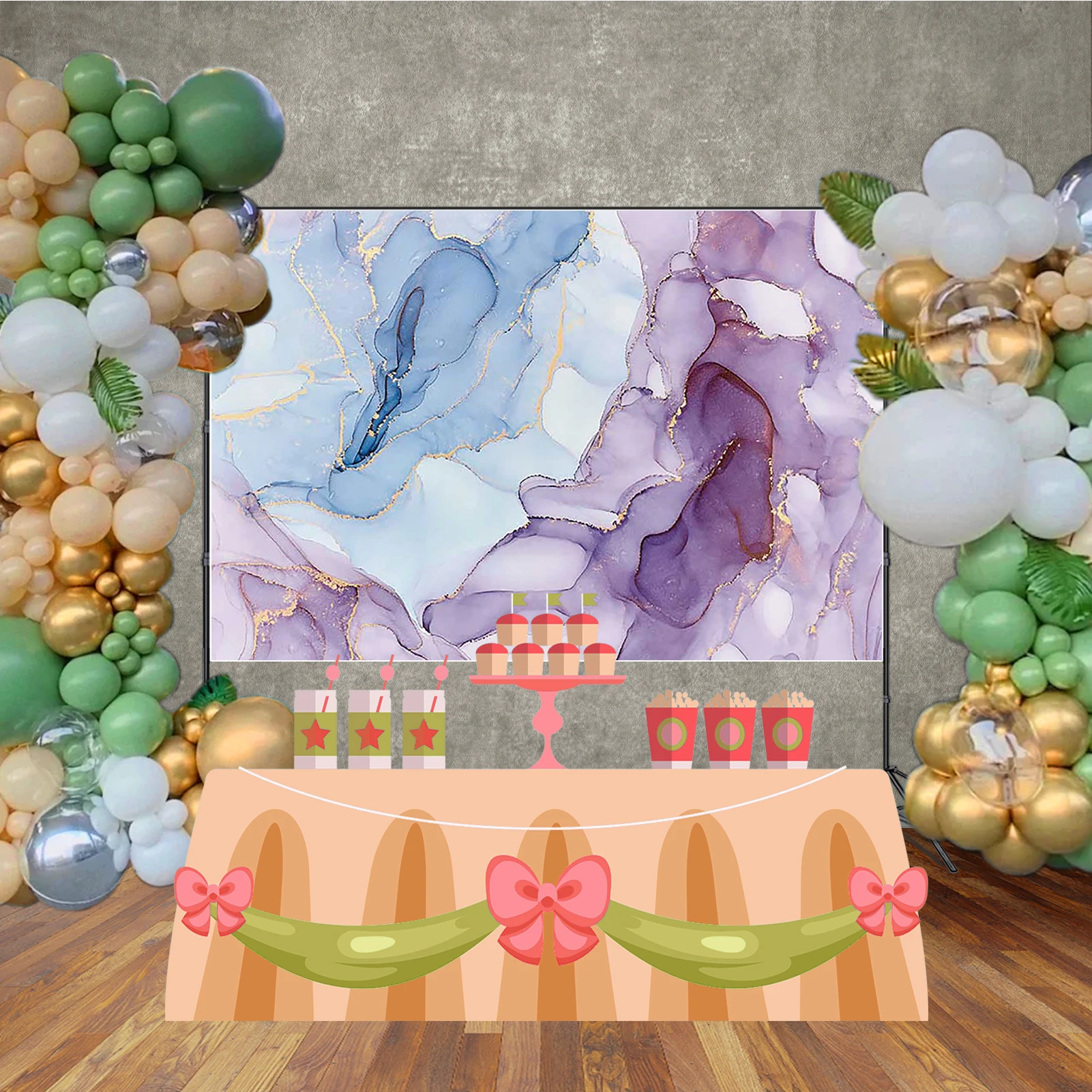 QG Blocos de cores abstratos Pano de fundo personalizado Texturas fluidas Estúdio fotográfico Fundo de parede Photocall Decorações de festa