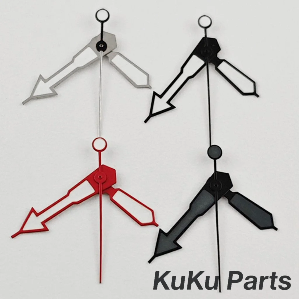 NH35 SKX Hands Green Red Silver Gold Blue Watch Hands For NH34 NH35 NH36 4R 7S Movement 007 009 Watches Pointers Green Luminous