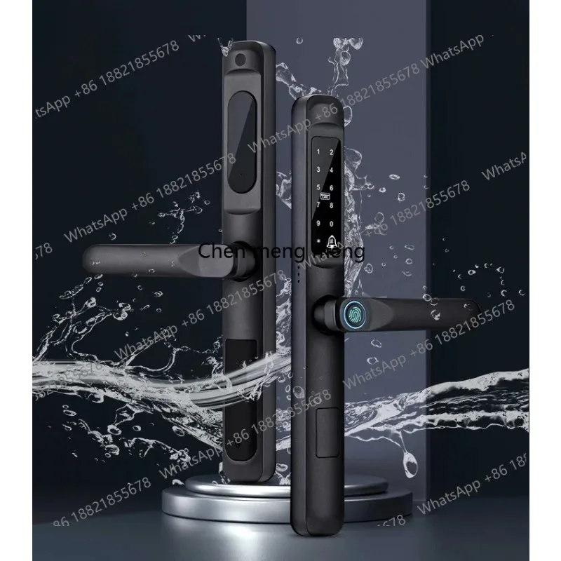 Electronic Intelligent Keyless Smart Lock Broken Bridge Aluminum Lock FingerPrints Password Slim Smart Lock
