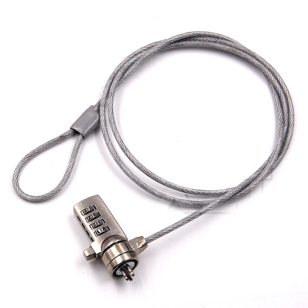 1pc Security Password 4 Digit Computer Lock Anti-theft Chain For Notebook Pc Laptop Laptop Combination Security Lock Cable Chain