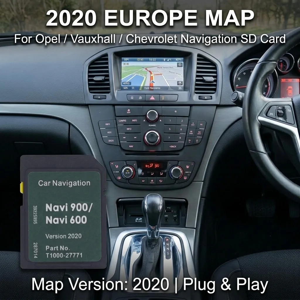 Europe GPS Navigation SD Card for Opel Vauxhall Chevrolet Navi 600 900 Astra Insignia Mokka Zafira Cascada Orlando Cruze
