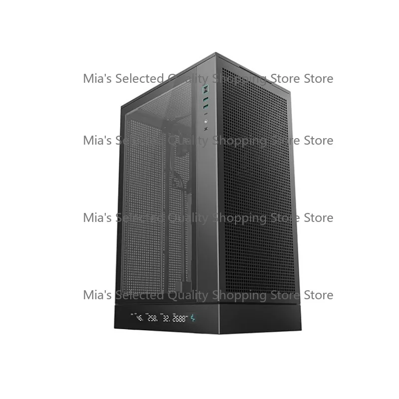 Case CH270 Digital Case Support Mini-ITX/M-ATX Motherboard with a Status Digital Screen for Gaming