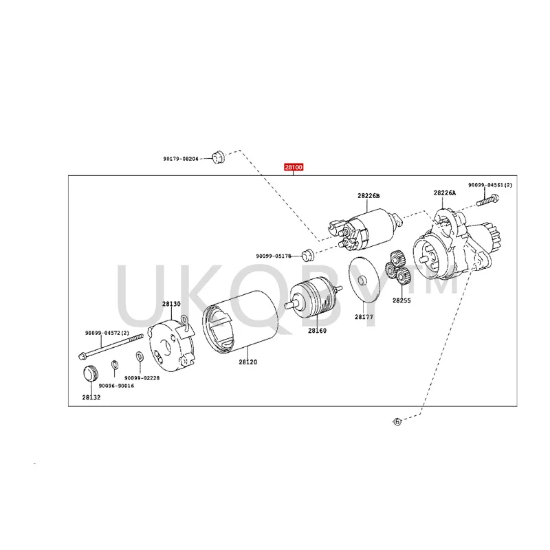 281000H080  186031NY To yo ta  Camry  RAV4 Rongfang  highlander  Starter assembly