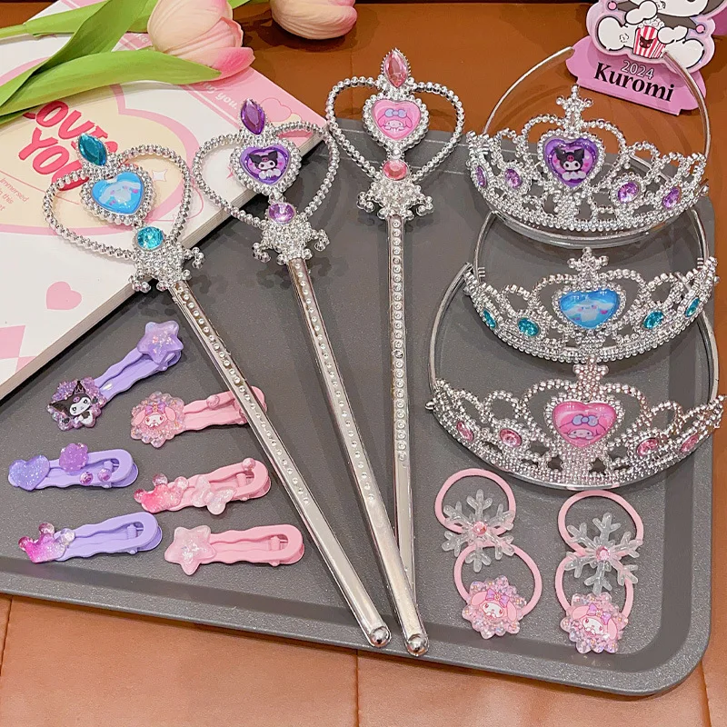 ชุดกิ๊บติดผมการ์ตูนซานริโอ้ คุโรมิ มายเมโลดี้ และ ซินนามอนโรล กิ๊บติดผมน่ารักหวานๆ ที่คาดผมมงกุฎ