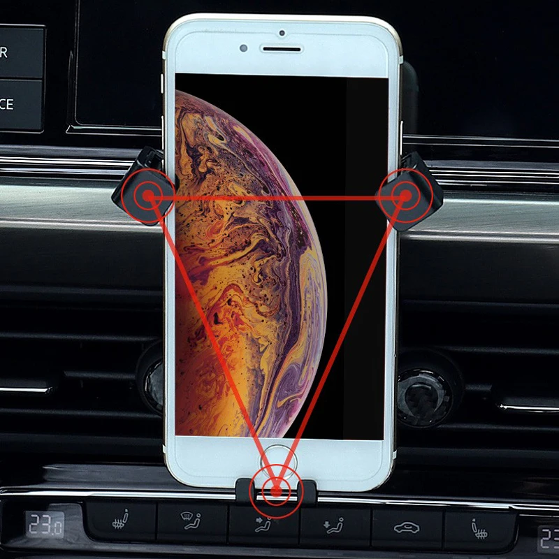 for VW Volkswagen Tiguan 2 / Tiguan 2 Allspace 2016-2021 Mobile Cell Phone Holder Car Air Vent Mount Cradle Stand 1 Set