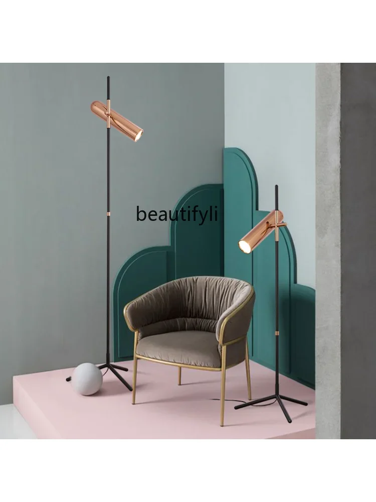 1zNordic غرفة المعيشة الإبداعية الحد الأدنى الحديثة السرير غرفة نوم ترايبود الحد الأدنى الدنماركية مخطط نموذج غرفة مصباح أرضي