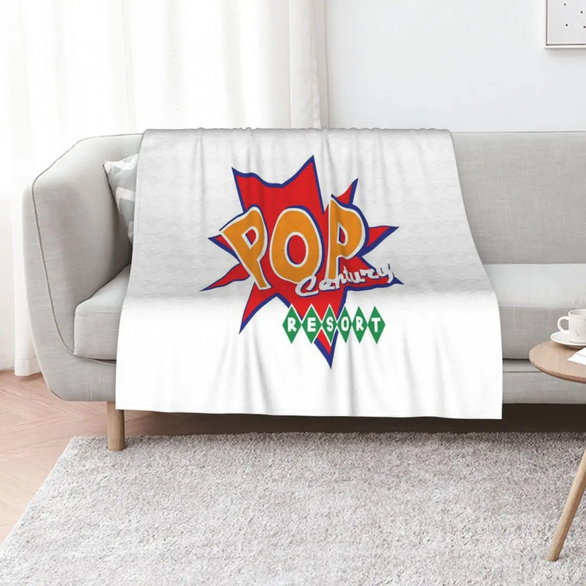 Pop Century Resort Throw Blanket Sofa Quilt Tourist Luxury Throw Thins bed plaid Thin Blankets