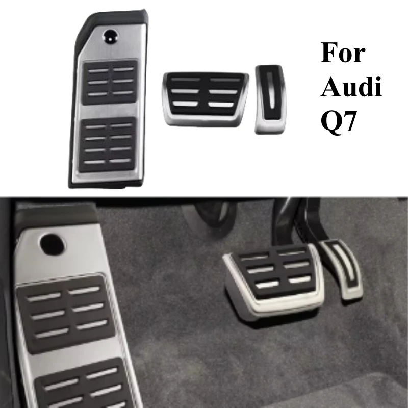 

For Audi Q7 SQ7 Q8 2016-2021 Touareg 2019-21/ Porsche Cayenne 2018-21 Car Accessories Fuel Gas Brake footrest Pedal Cover Plate