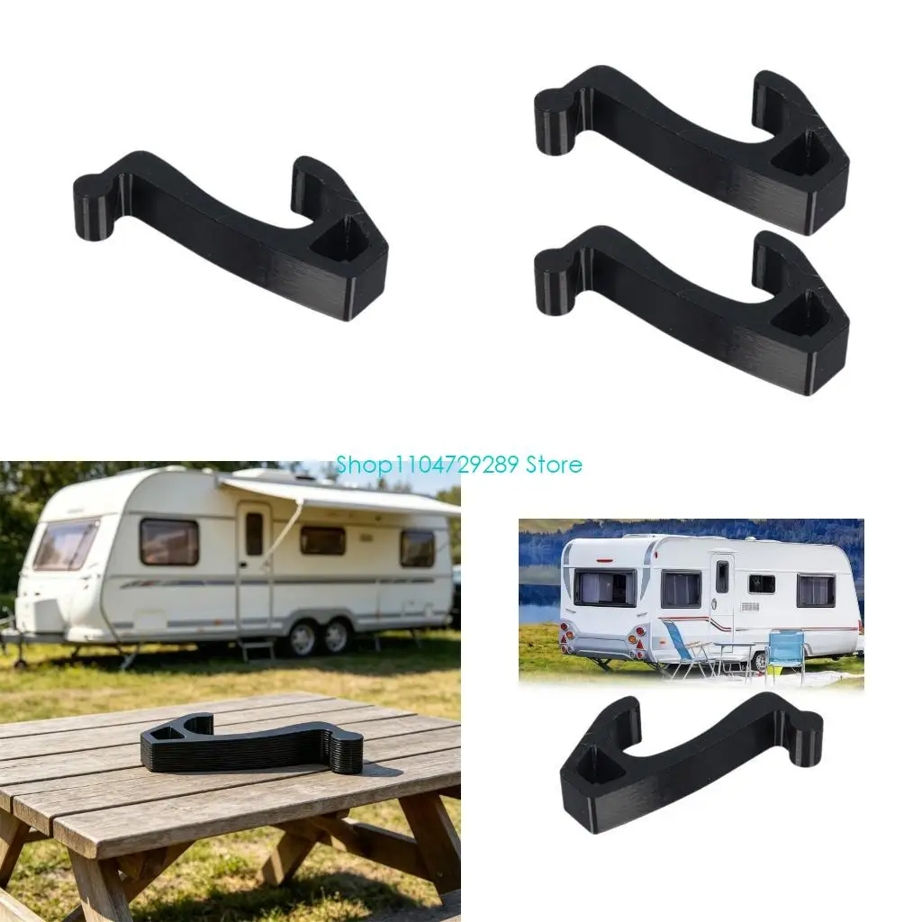 D8KE Track Channel Awning Hook for Outdoor Use, Towels Lights and Gear