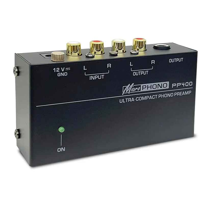 Preamplificatore fono PP400 per amplificatore audio giradischi con controllo del volume del livello per altoparlante amplificatore valvolare US Plug-TCE