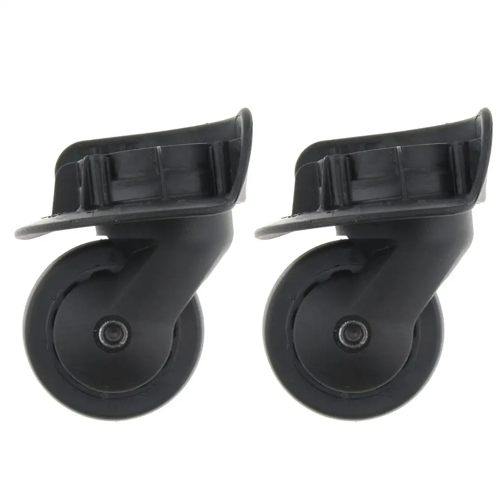 Preto Bagagem Swivel Wheels Substituição, Esquerda e Direita, DIY, A65-Size L, 2x