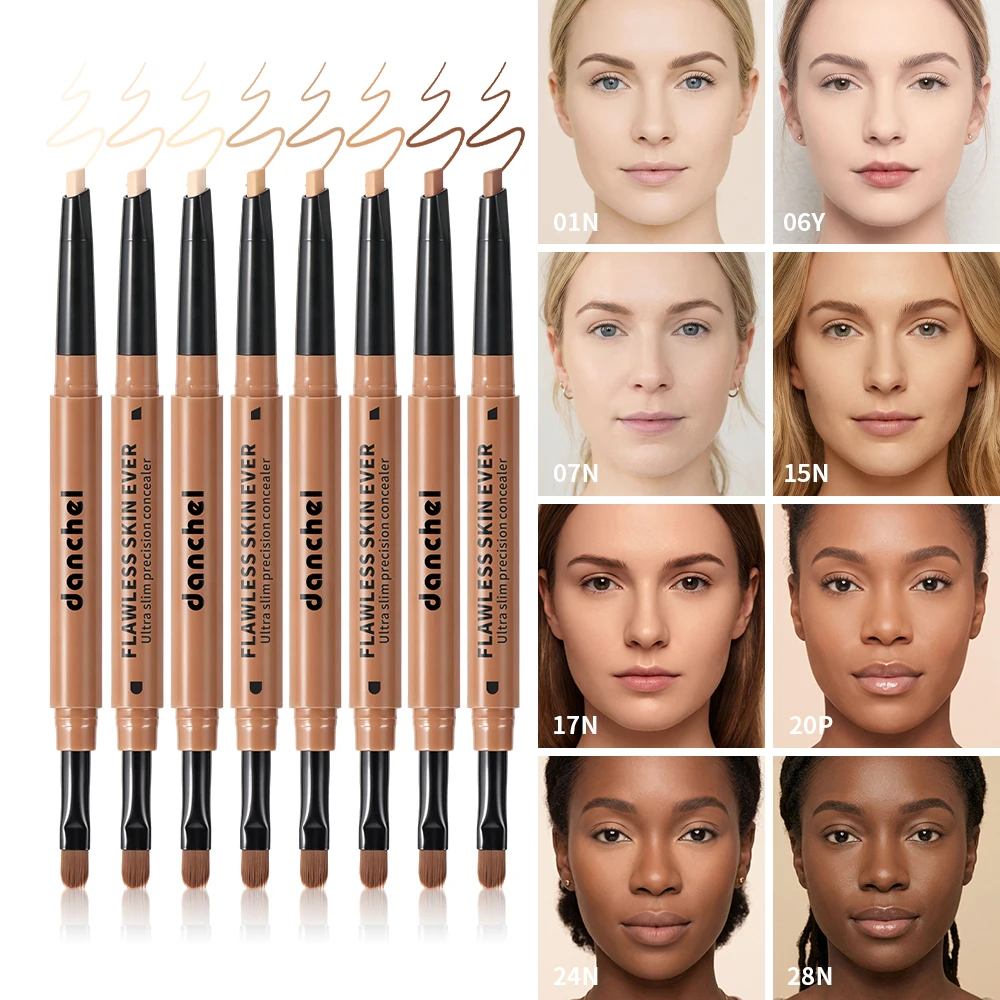 Waterproof Lip Concealer Pen & Eyebrow and Lip Concealer Pen Full Coverage Waterproof Contour Face Acne Scar Concealer Stick