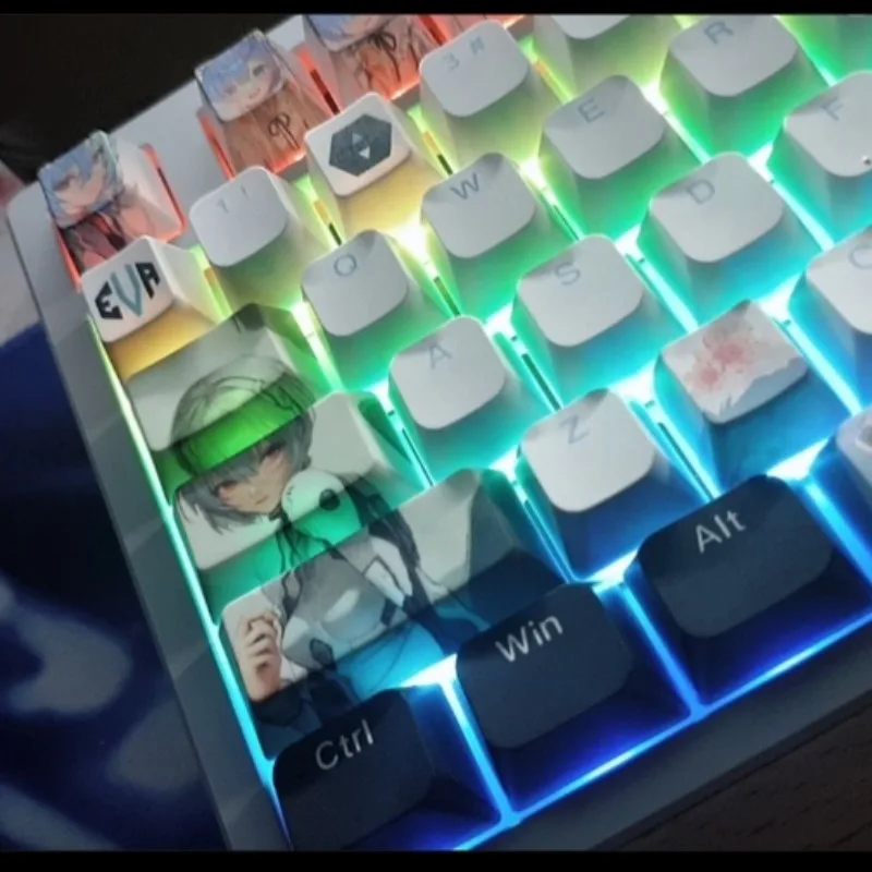 Cartoon anime One Piece luffy keycaps original factory height mechanical keyboard keys cartoon Luffy Zoro space bar ESC key DIY
