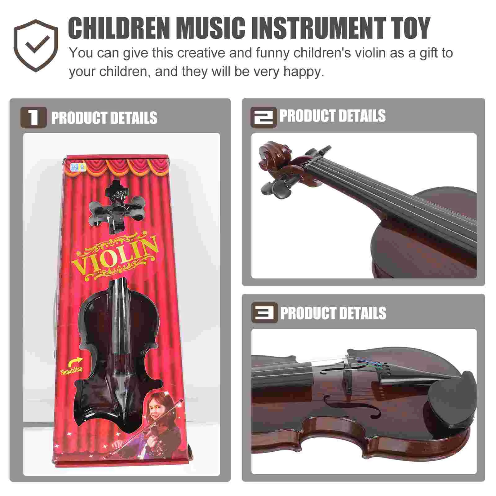 Simulado violino plástico brinquedo música crianças instrumento brinquedo abs crianças simulação musical