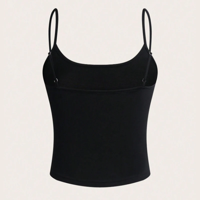 Y2k Letter Print Tank Top Sleeveless Camisole Women\'s Black Crop Tops Vintage Cool Girl Gothic Sexy Punk Grunge Corset Emo 2000s