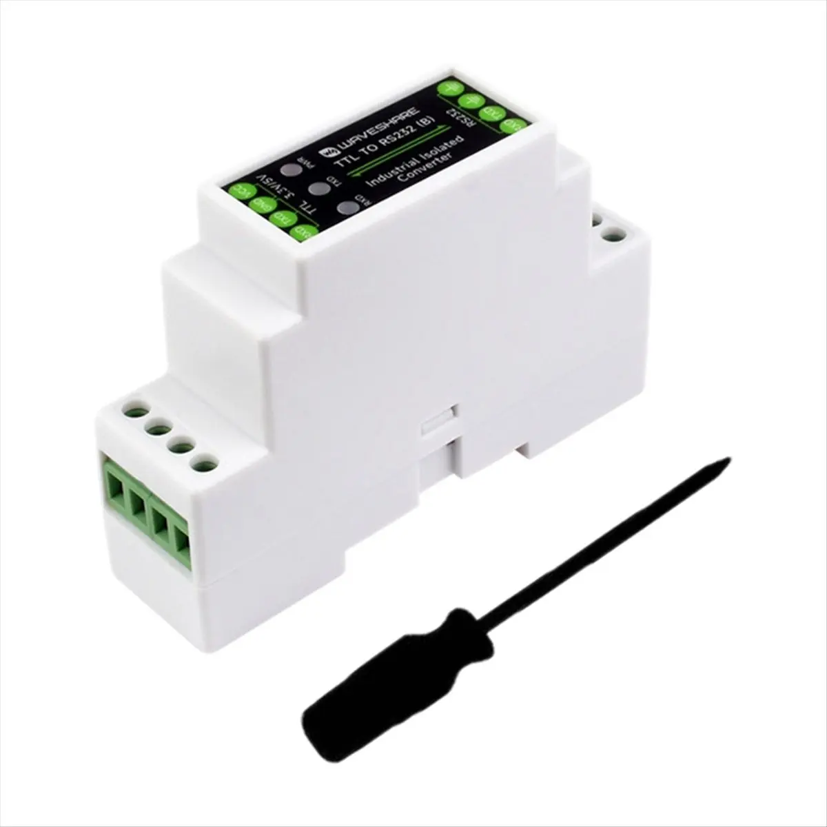 SWXF  TTL to RS232 Serial Converter Rail-Mount Galvanic Isolated Converter 3.3-5V Signal Level Multi-Isolation Protection
