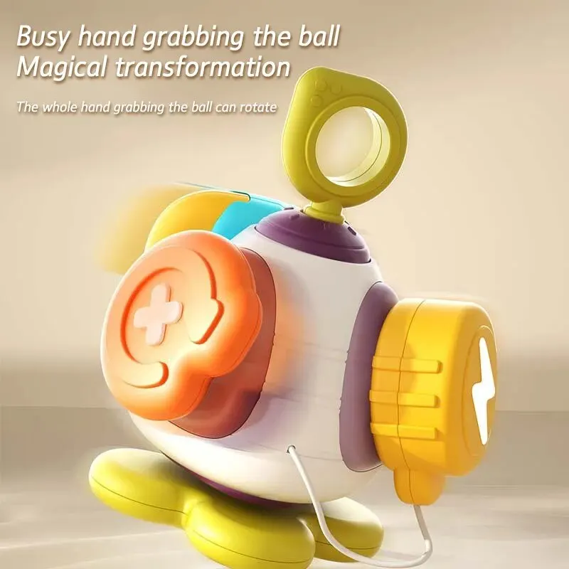 Hexahedral Busy Hand Grasping Ball Puzzle Sensory Soothing Finger Action Fine Training Toy Birthday Gift For Kids