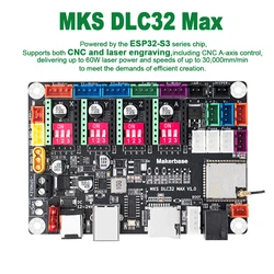 Makerbase MKS DLC32 MAX Motherboard CNC Router Board Laser Engraving Machine 4 Axis Controller for Woodwork Laser Engraver