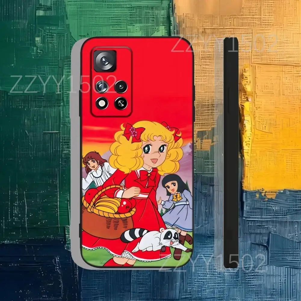 حافظة هاتف كاندي كاندي أنيمي لهاتف سامسونج S25، S24، Ultra، S20، S30، Plus، S22، S23، Ultra، Plus، 5G سيليكون أسود ناعم