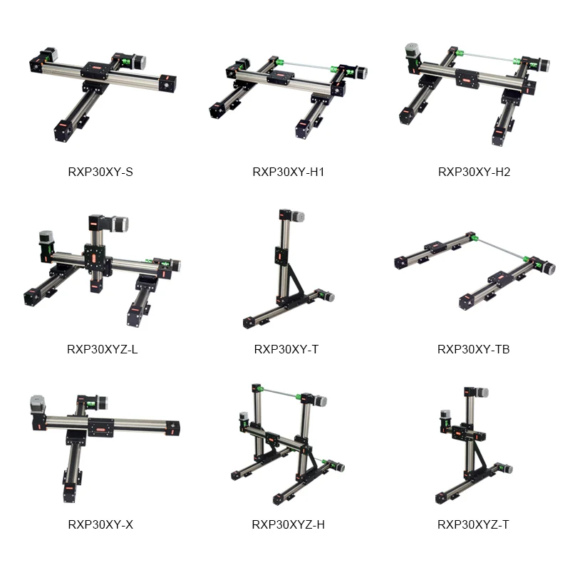 Imagem -06 - Módulo de Correia Síncrona de Trilho de Guia Linear Rxp30 Comprimento Personalizável de Alta Precisão Baixo Ruído Incluindo Peças Cnc de Motor de Passo