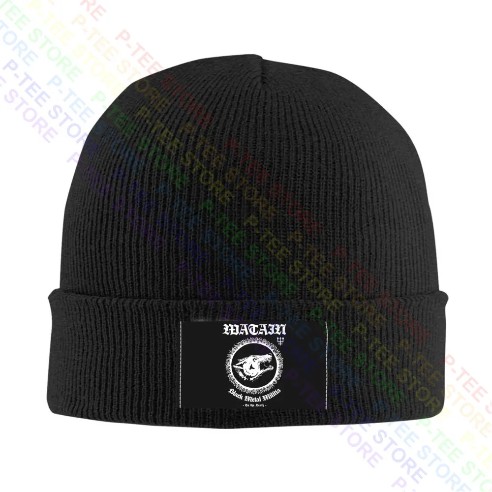 Watain-Gorra de béisbol con Cierre trasero de Metal, sombrero de cubo de punto, color negro