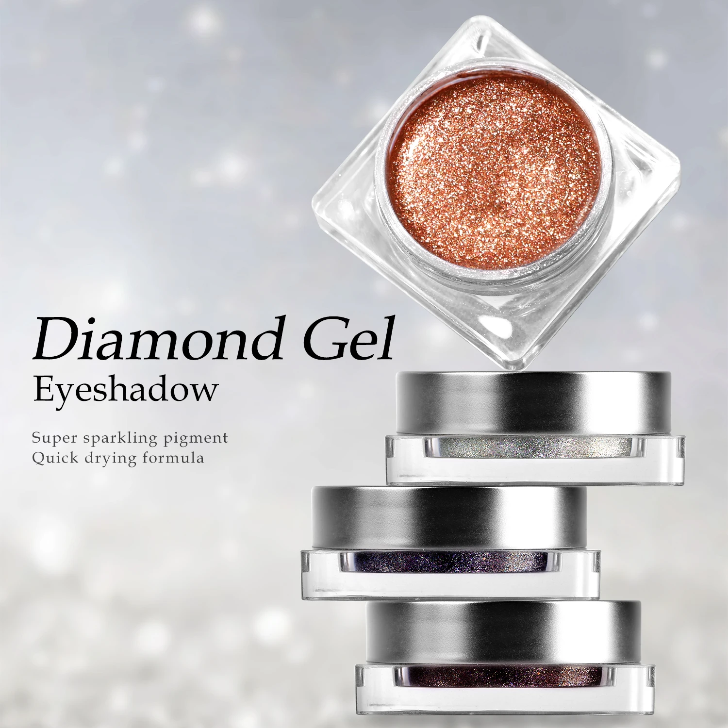 Paleta Cieni do Powiek Duochrome Kremowy Brokat Metaliczny Połysk Wodoodporny Długotrwały Private Label