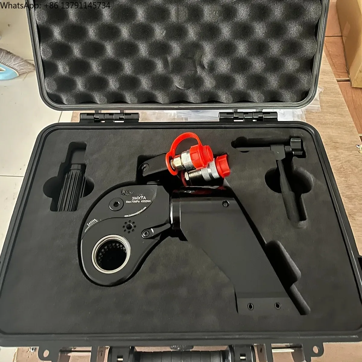 10,000psi 3MXTA 1 Inch 433-4332Nm Lightweight Adjustable Square Drive Hydraulic Torque Wrench