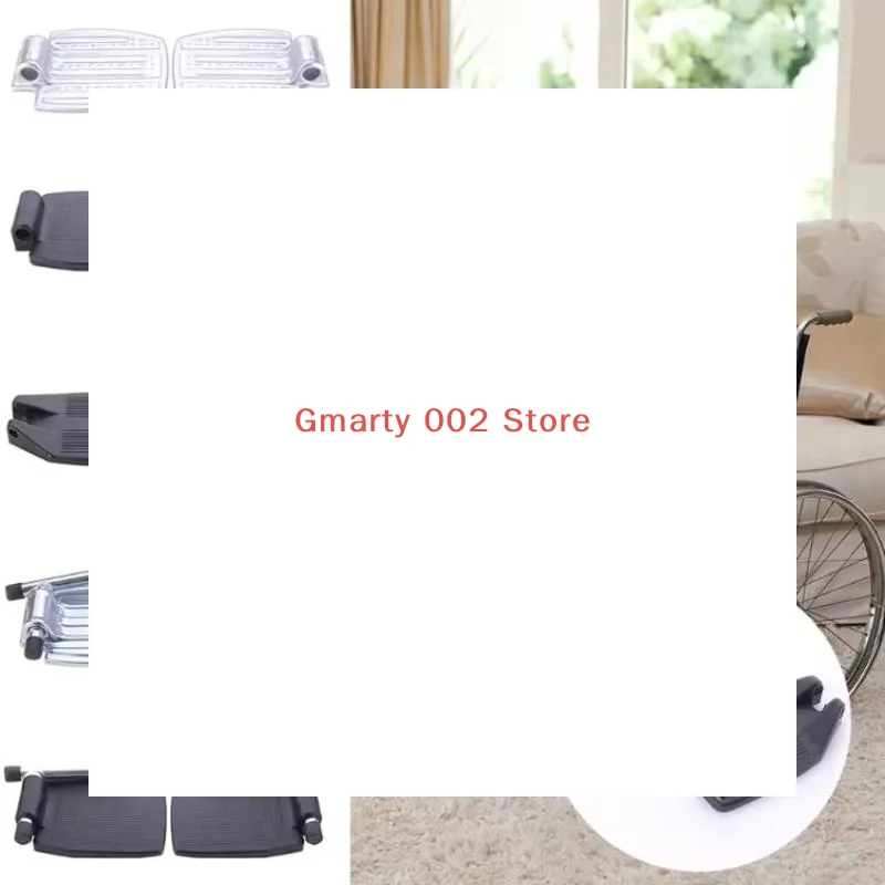 

1/2Pcs Universal Non-slip Wheelchair Footrest Pedal Foldable Replacement With Leg Tube Wheelchair Footboard