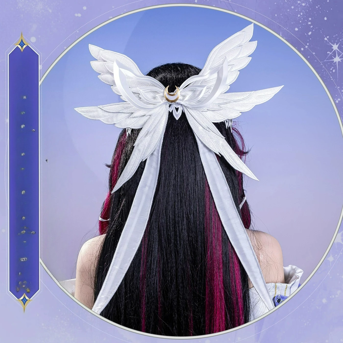 【In Stock】Columbina Hyposelenia Cosplay Game Genshin Impac White And Purple Dress Halloween Uniform Carniva Clothes S-2XL