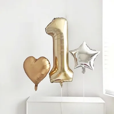 Giant White Gold 1 2 3 4 5 6 7 8 9 0 Digital Number Balloon Light Golden Birthday Platinum Balloons Beige Anuversary Decoration