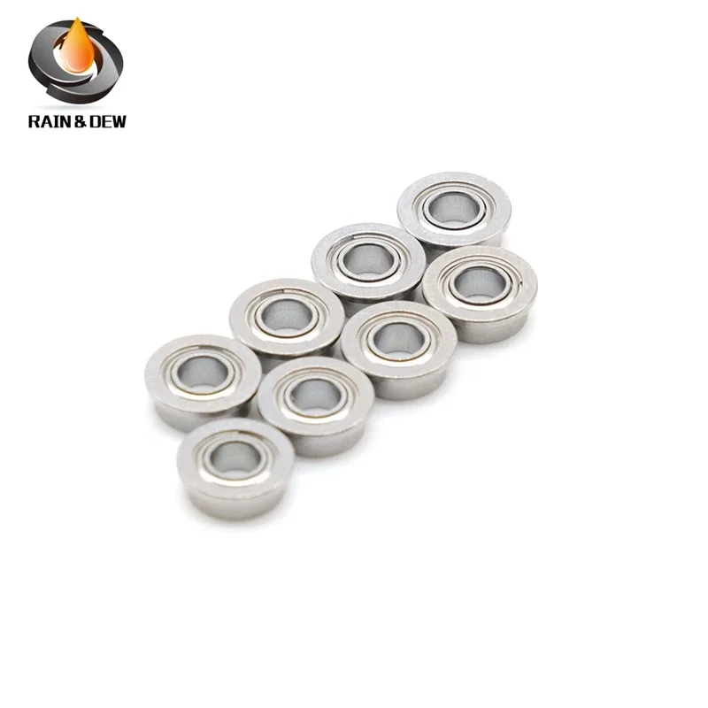 10PCS MF63ZZ Miniature Flange Bearing 3x6x2.5 mm Double Shielded  Flanged  Ball Bearings MF63-2Z MF63Z MF63 Z ZZ