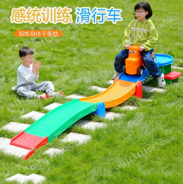 Plastic Toy Roller Coaster with Sliding Car - Fun Amusement Ride for Kids
