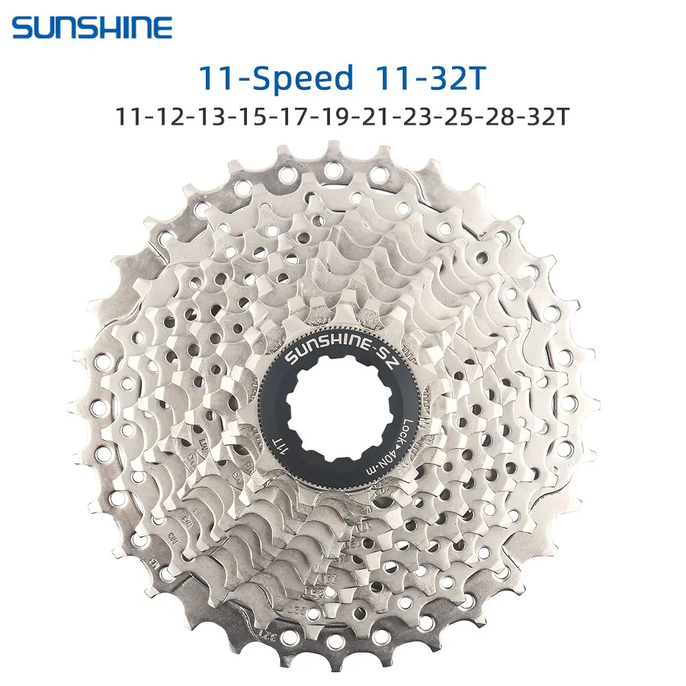 Sunshine MTB Cassette 10 11 12 Speed Road Bike Ratchet 32T 50T 52T 11S Bicycle Freewheel 12V K7 Mountain Bike Parts