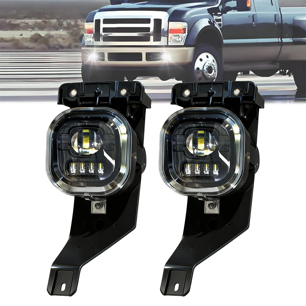 LED Fog Lights For 2005 2006 2007 Ford F250 F350 F450 F550 Super Duty Front Driving Fog Lamp Assembly for 2005 Ford Excursion